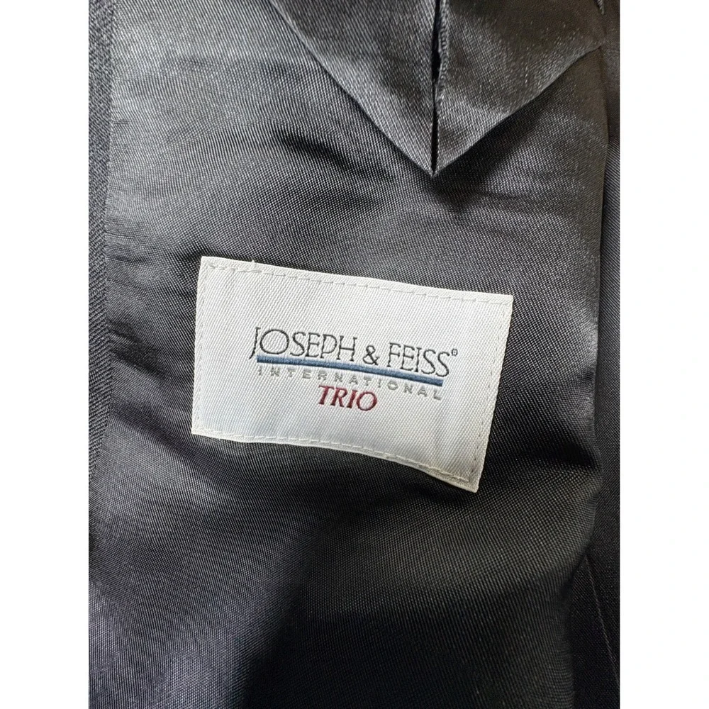 Joseph & Feiss International Trio Mens Grey 2 Button Suit Set Blazer Pants 48R